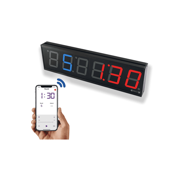 GymNext Flex LED Bluetooth Blue and Red Gym Timer