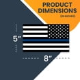 thumbnail image 2 of Magnet Me Up Reverse Thin Blue Line American Flag Vinyl Magnet Decal, 5x8 Inches, 2 of 7