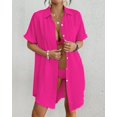 thumbnail image 5 of ZANKLEY Women Swimsuit Coverup Shirt Dress Button Down Bathing Suit Cover Up Beachwear, 5 of 13