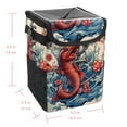 thumbnail image 5 of Fish Foldable Car Trash Can with Lid, Leak-Proof, and Hanging Storage Bag - Trash Can for Car and Car Trash Bin, 5 of 6