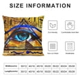 thumbnail image 5 of Orinice Pyramid Eye Sacred Geometry Graphic Decorative Pillow Cover 1PC 18x18in, 5 of 5