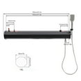 thumbnail image 4 of ToppiJoy 18L Portable Camping Solar Shower, Roof Rack Mount Road Shower Pressurized Water Tank with Water Hose and Shower Head for Outdoor Cleaning, Surfing, RV, 4 of 14
