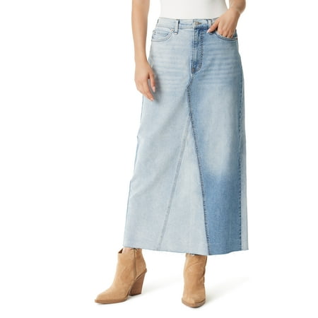 Jessica Simpson Women's and Women's Plus Denim Maxi Skirt