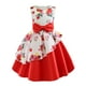 thumbnail image 1 of Vestido de niña con falda irregular, estampado infantil, lazo, para Halloween, 1 of 6