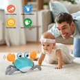 thumbnail image 5 of Crawling Crab Baby Toy, with LED Light Music and Sensor, can Automatically Avoid colliders, USB Charging, Interactive Learning to Develop Intellectual Toys, 5 of 7