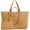 Khaki, variant on 20" 12 Gal  Canvas Tote Bag with Zipper, Foldable Lightweight  Handles, Big Tote for Travel Shopping