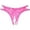 A-Hot Pink364, variant on Women's Floral Lace Bow Thong Low Rise Mini Length Elastic Waist G String Sheer Seductive Intimate Thongs