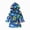 H467-Blue, variant on Girls Boys Fleece Hooded Robes, Warm Printed Bath Robe for Kids Soft Fuzzy Bathrobe for Gifts