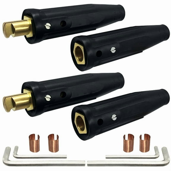 2 Pack LC-40 Welding Leads Quick Connector, Male & Female Connectors for Machine Accessories