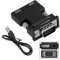 thumbnail image 1 of Convertidor de adaptador de convertidor HDMI hembra a Vga macho con soporte de cable de audio Salida de 1080p LingWen 9024715816405, 1 of 1
