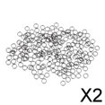 thumbnail image 1 of 2X 200 Uds aparejo de pesca de carpa conector de anillo redondo anillo dividido doble círculo 5mm 2 piezas, 1 of 7