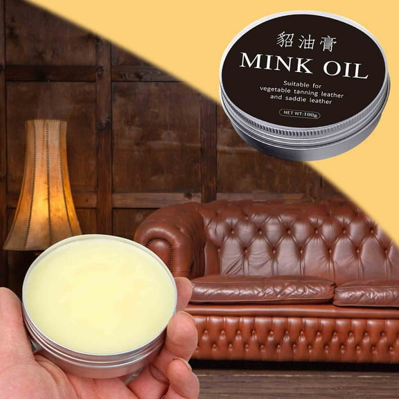 Vxdvou Leather Furniture Salve, Natural Beeswax & Shea Formula for Leather Repair, Scratch & Crack Restoration, Universal Leather Protection & Care, 100g