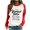 Red, variant on Jsaierl Womens Trendy Letter Printed Sweatshirts Funny Patchwork Long Sleeve Pullover Daily Work Round Neck Tops Soft Comfy Warm Blouses