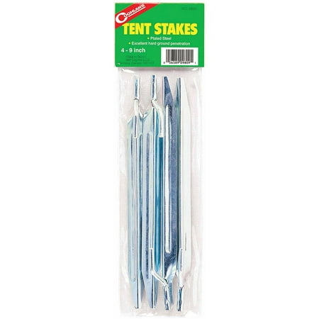 Coghlan's 9" Plated Steel Tent Stakes 4-Pack
