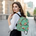 thumbnail image 6 of FORMRS Mini Backpack Purse for Women Travel Daypack Casual Shoulder Bag, Green American Footballs, 6 of 7