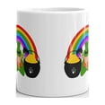 thumbnail image 3 of Irish Elf With Gold Coins Pots And A Rainbow Coffee Tea Ceramic Mug Office Work Cup Gift 11 oz, 3 of 3