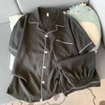 thumbnail image 5 of BELTNOV Men's 2 Piece Pajamas Set Casual Short Sleeve Button Down T-Shirt and Pants with Pocket Pjs Set Coffee, 5 of 5