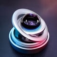 thumbnail image 4 of Dxssxc Solar-Powered Rotating Car Air Freshener, Double Ring Hanging Aromatherapy Diffuser for Vehicle, Essential Oil Scented Decoration for Car, Truck, Van, or SUV Interior, 4 of 5