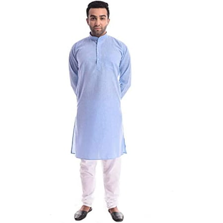 

Royal Kurta Men s Cotton Kurta Pyjama (Sky Blue; 38)