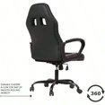 thumbnail image 5 of Office Chair Desk Gaming Racing High Back Computer Task Swivel Executive Stool With Lumbar Support Black, 5 of 5