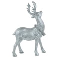 thumbnail image 4 of Northlight Standing Glitter Reindeer Decoration - 10.75" - Silver, 4 of 5