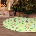 thumbnail image 6 of Lsque Pikmin Print Christmas Tree Skirt, Tree Skirt with Ties or Velcro, Perfect for Holiday Decorations, Halloween, and New Year-30", 6 of 7
