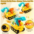 thumbnail image 2 of Marstone Take Apart Excavator Toy for Toddlers 18 Months+, Construction Truck with Lights & Music, Cute Bear Driver, Electric Drill, Wrench, Hammer & Screws – Educational STEM Vehicle for Boys, 2 of 6
