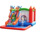 thumbnail image 3 of OUYAWEI 5-in-1 Inflatable Bounce House Slide Water Pool Basketball Hoop 840D+420D Oxford Colorful, 3 of 7
