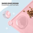 thumbnail image 4 of Silicone Pet Feeding Mat, Waterproof Mat For Dog And ls, Raised Edges, Anti-slip Tray Mats, 4 of 5