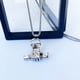 thumbnail image 5 of Mancuerna Collar Colgante Titanio Acero Inoxidable Fitness Gym Collar Peso Placa Barbell Mancuerna Collares Hombres Mujeres Cadena Colgante, 5 of 8