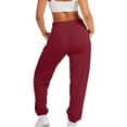 thumbnail image 3 of Mlzmgr Womens Sweatpants Elastic Waist Solid Color Joggers Pants Casual Comfy Trousers with Pockets, 3 of 6