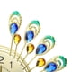 thumbnail image 5 of Reloj de Pared Hierro ANGGREK Grande 3D Forma de Pavo Real Sin Tictac, 5 of 7