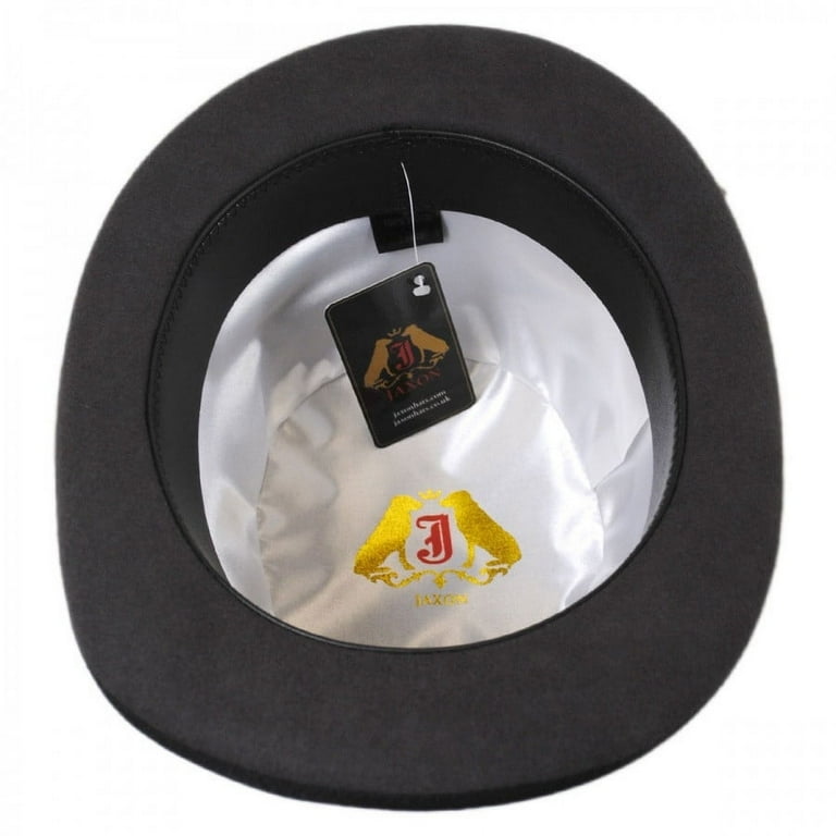 English Wool Felt Bowler Hat S Gray Black