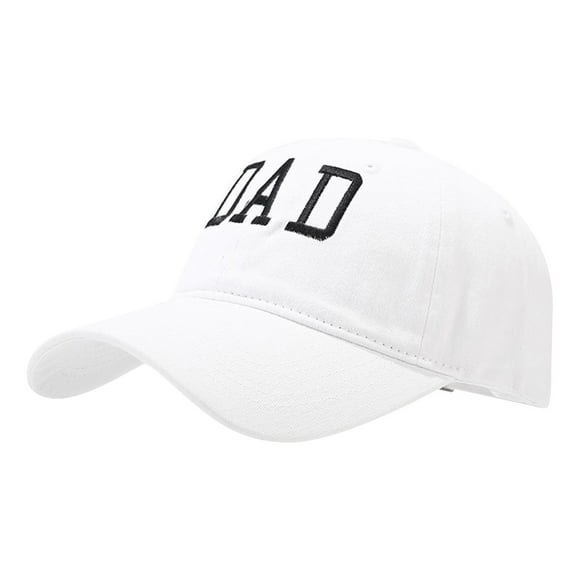 FADAACAI Baseball Cap Mom And Dad Hats Fathers Mom Dad Gifts Hat Embroidered Adjustable Baseball Caps Gift For Couples Parents Men's Hats & Caps Baseball Hat White A Clearance!