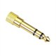 thumbnail image 3 of Conector chapado en oro de 6,5 a 3,5 de 6,35 mm, adecuado para piano eléctrico, tambor electrónico, auriculares, adaptador de enchufe de audio (4 piezas) Botao, 3 of 5