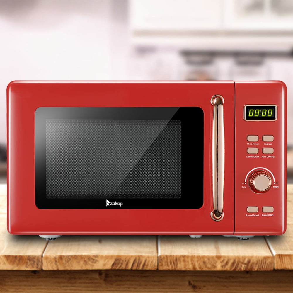 Details about   MICROWAVE OVEN 0.7 Cu Ft Retro Compact Portable Countertop 700W White 