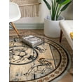 thumbnail image 3 of Rugs.com Pioneer Collection Rug – 5 Ft Round Blue Medium-Pile Rug Perfect For Kitchens, Dining Rooms, 3 of 9