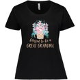 thumbnail image 3 of Inktastic Blessed to Be a Great Grandma Flower Arrangement Women's Plus Size T-Shirt, 3 of 5