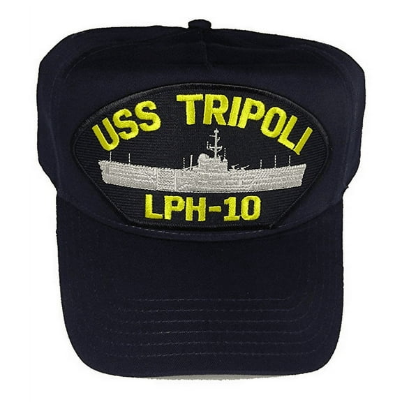 USS TRIPOLI LPH-10 HAT NAVY SHIP IWO JIMA CLASS AMPHIB ASSAULT SEMPER PRINCEPS