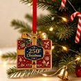 thumbnail image 4 of Christmas Ornaments,250 Anniversary Usa Merchandise,Vintage Christmas Tree Decorations,Personalized 250 Ornament Patriotic Christmas Ornaments,Hanging Decorations With 250 Design 3.15 Inch, 4 of 7