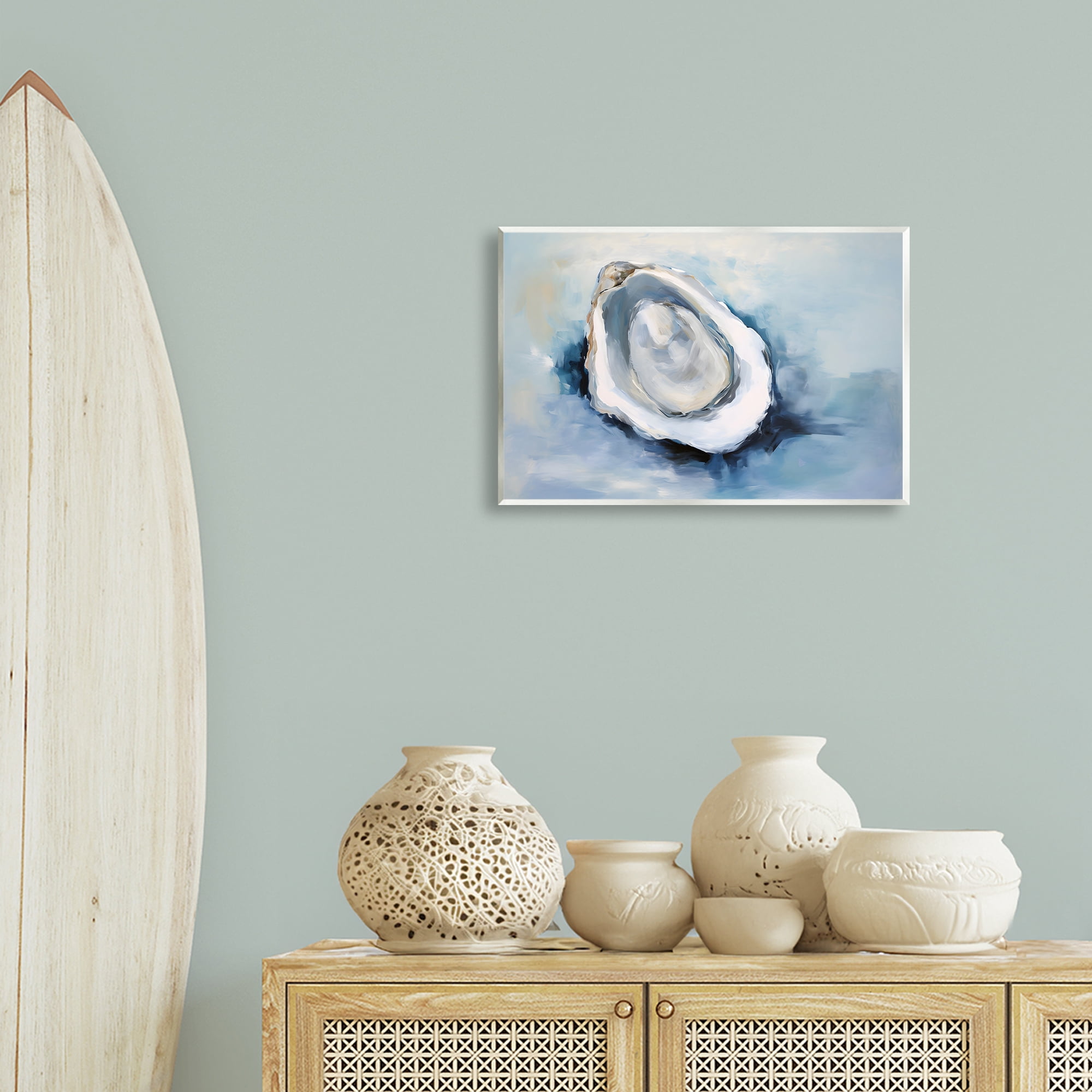 Stupell Industries Traditional Mollusk View Nautical & Beach Painting Unframed Art Print Wall Art, 19 x 13