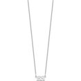 thumbnail image 2 of 14K White Gold Small Initial Necklace Made In United States xna654w, 2 of 5
