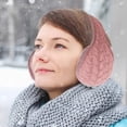 thumbnail image 2 of Unisex Warm Knit Earmuffs, Foldable Ear Warmers Adjustable Knitted Earmuffs with Fuzzy Lining Unisex Furry Winter Earmuffs, Warm Knit Earmuffs, Suitable for Leisure, Hiking, Cycling, Traveling, 2 of 8