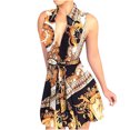 thumbnail image 2 of SMihono Robe Bohème d'Été pour Femmes Grande Taille Mode Femmes Col à Revers Décontractée Aguichant Imprimée Sans Manches Ample Robe Chemise, 2 of 6
