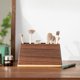 thumbnail image 5 of Portalápices de madera: elegante organizador de escritorio para la oficina y el hogar., 5 of 5