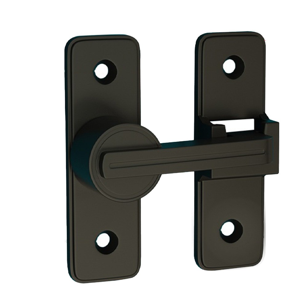 Black Door Bolt Door Lock Guard Latch Bolt 180 Degree Zinc alloy Toggle