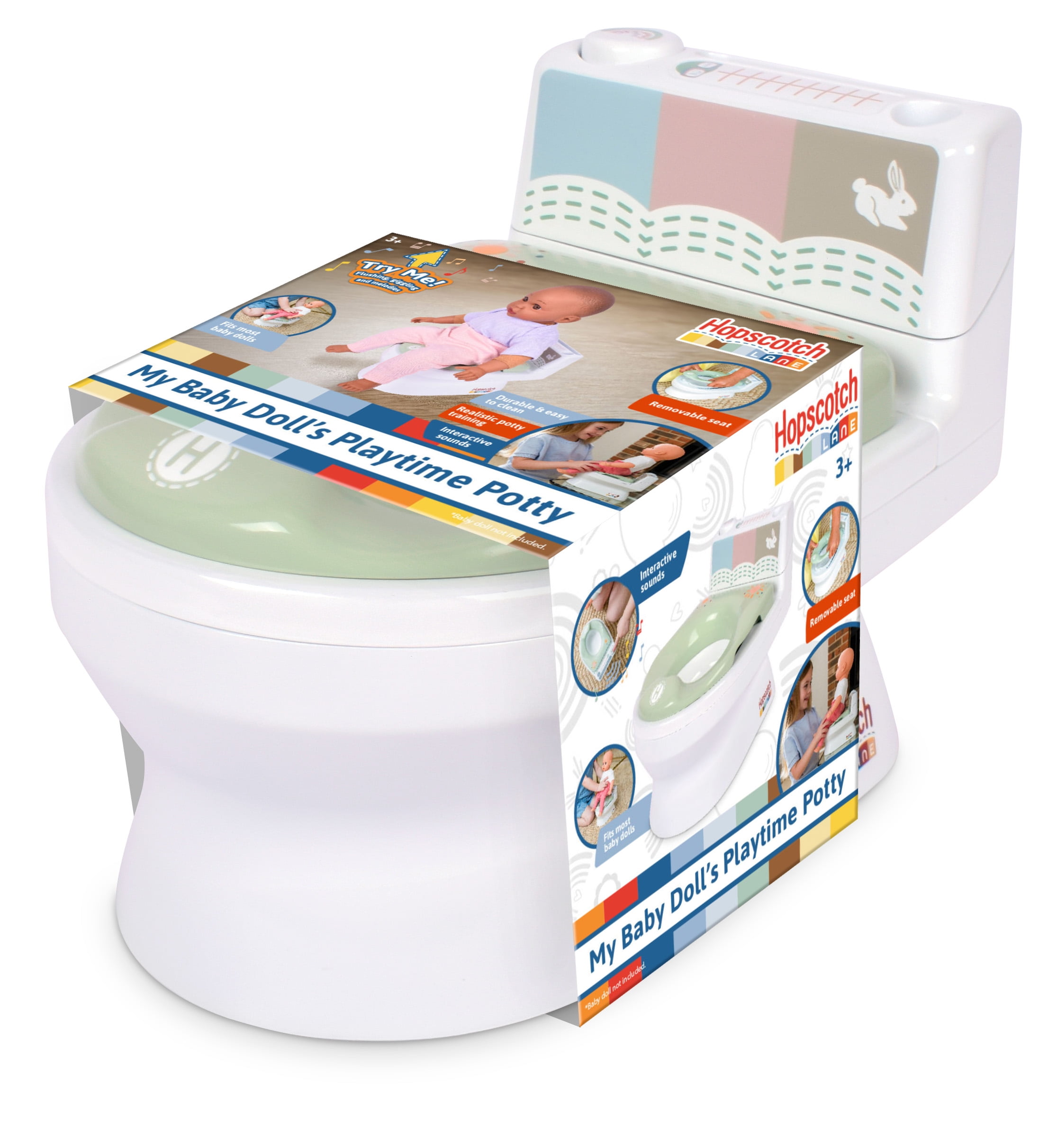 Hopscotch Lane My Baby Doll’s Playtime Potty with Sounds, Baby Doll Accessory, Children Ages 3+