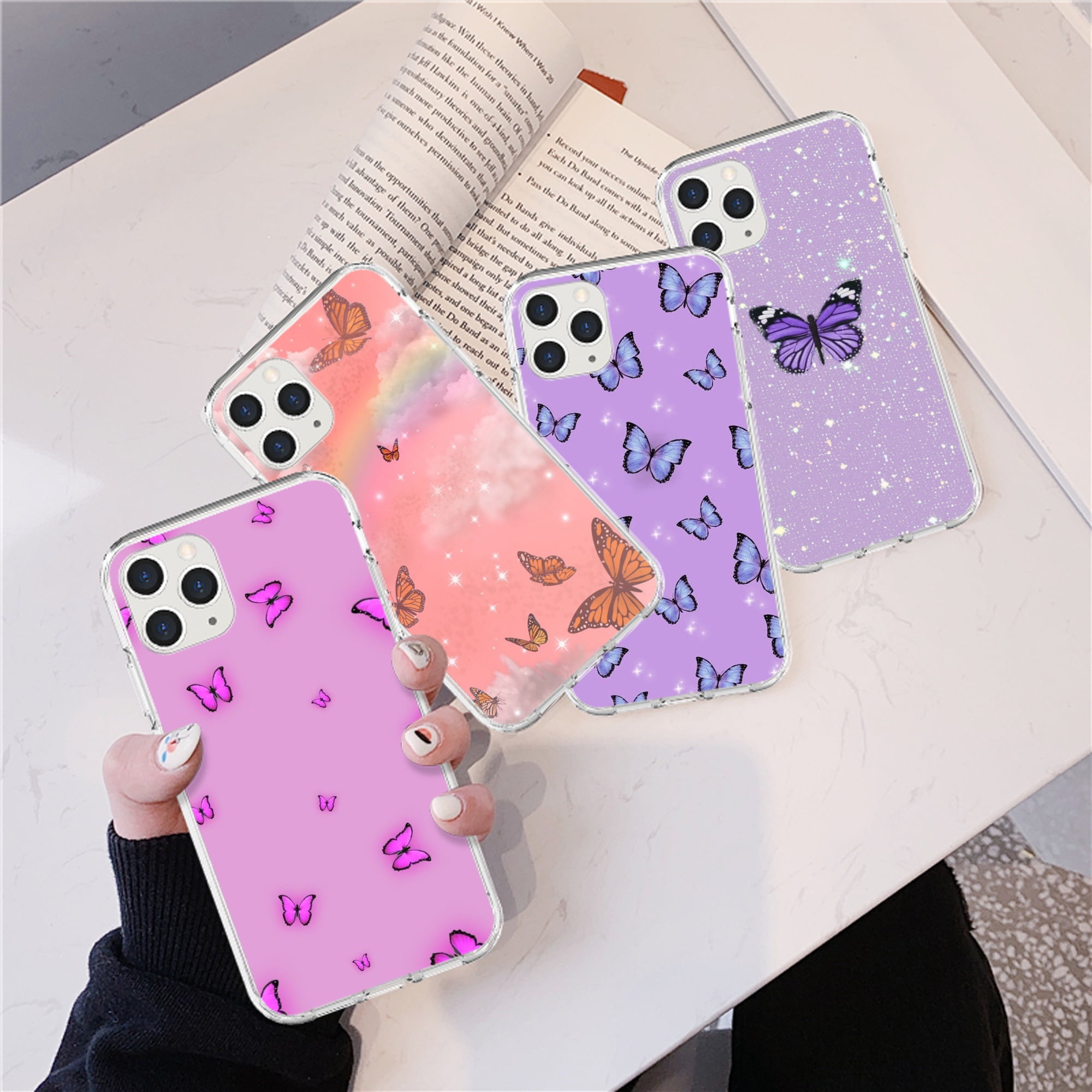 Butterfly Soft Edge Creative Attractive Pattern Phone Cover For Iphone 12 Mini 12 Pro 12 Pro Max 13 Pro Max 13 13 Mini 11 Pro Max Xs Max Xr 6 7 8 Plus 5 Se Walmart Com