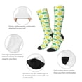 thumbnail image 3 of Lsque crocodile and duck Printed Crew Socks Men's Women's LightWeight Thin Casual Calf Socks ,Knee High Socks,Cotton Socks, 3 of 6