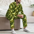 thumbnail image 7 of Bingfone Men's Pajama Set 2 Piece Loungewear PJs, Long Sleeve with Pajama Pants- goose and hearts-Medium, 7 of 7
